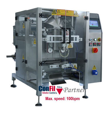 Max Film Width 420mm Vertical Form Fill Seal Machine Servo Control