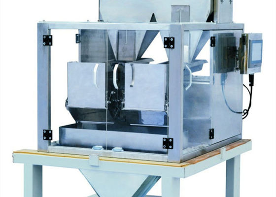 6500 Gram 2 Head Linear Weigher Machine For Seeds Nuts Powder Granule Grains Sugar