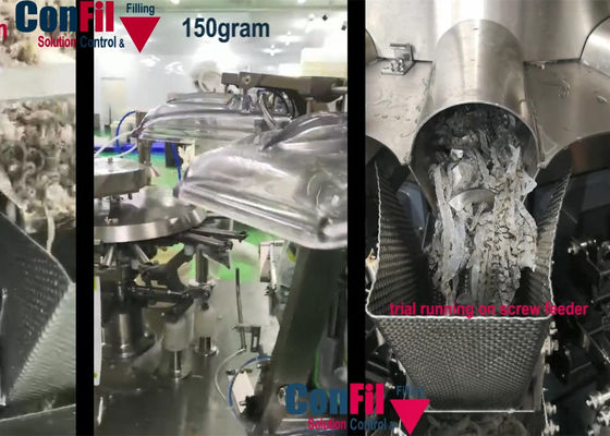Multihead Weighing Machine Multihead Weigher for Seafood Fish Skin IP65 Waterproof Filling Machine
