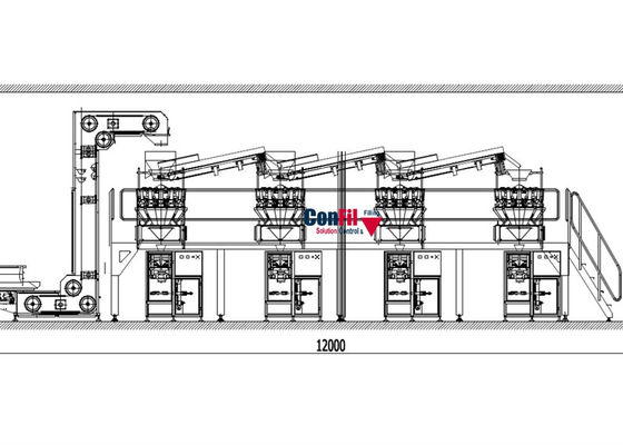 Multihead Weighing Machine Multihead Weigher for Tea Leaves Ultra Low Target Weight Filling Machine