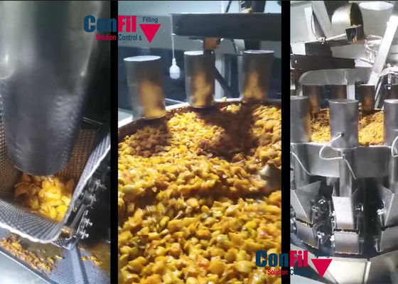 14 Head Pickles Multihead Weighing Machine With Vertical Feeder