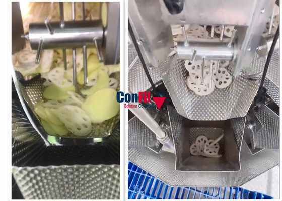 14 Head 2.5 Liter Multihead Weigher Digital Vegetable Weight Machine Waterproof