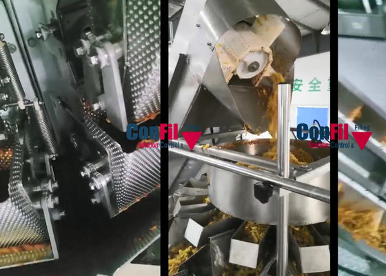 Screw Feeding Multihead Weigher For Pickles Marinated Vegetable Fruits