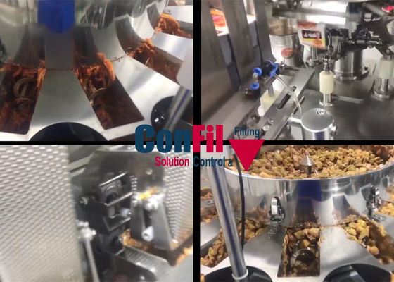 Screw Feeding Multihead Weigher For Pickles Marinated Vegetable Fruits