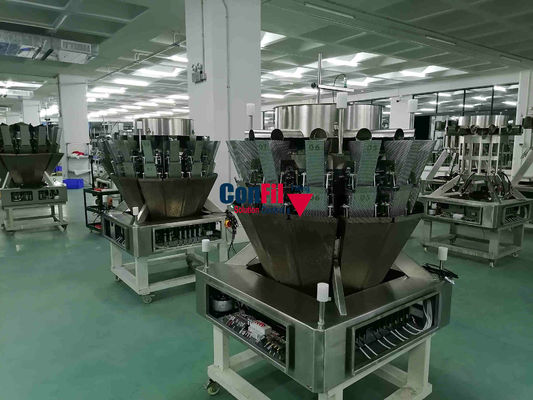Shredded Fried Chicken Multihead Weighing Machine Fresh Food Filling Machine