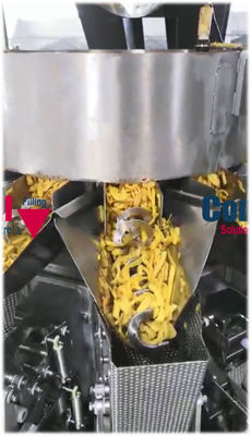 Screw Feeding Multihead Weigher For Pickles Marinated Vegetable Fruits
