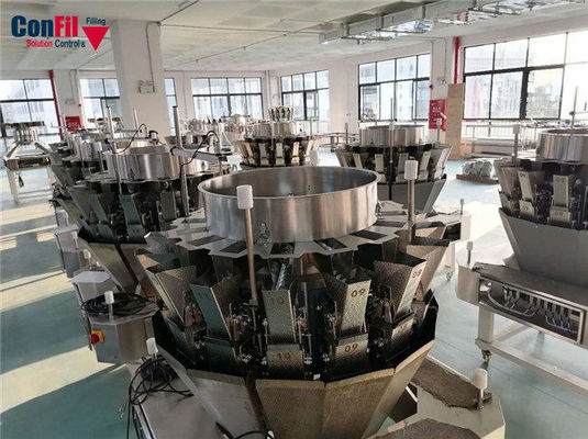 Screw Feeding Multihead Weigher For Pickles Marinated Vegetable Fruits