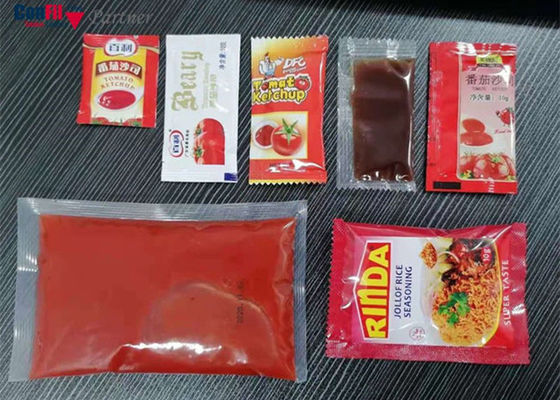 200 KG 100bpm Vertical Form Fill Seal Machine For Ketchup Sauce Liquid Cream