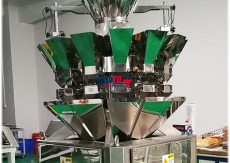 Multihead Weigher Packing Machine for Weighing and Filling Marijuana Buds into Tin Bottle or Container
