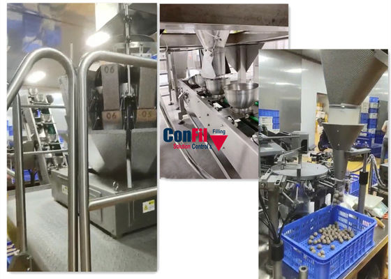 14 Head Rotary Vacuum Packaging Machine For MeatBall Frozen Food Packaging Machine