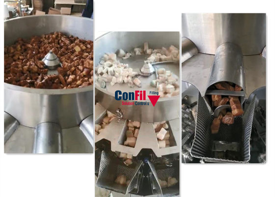 Multihead Weighing Machine Multihead Weigher for Braised Pork Marinated Food Filling Machine with Screw Feeder