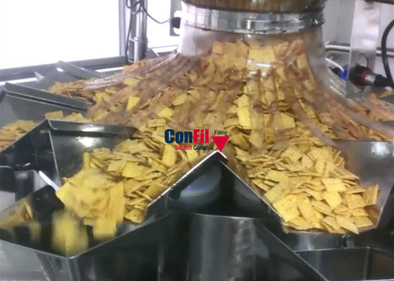 Multihead Extruded Snack Food Packaging Machine 14 Head