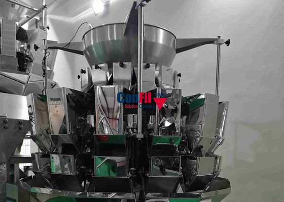 Multihead Weighing Sugar Pouch Packing Machine With Central Tank Storage