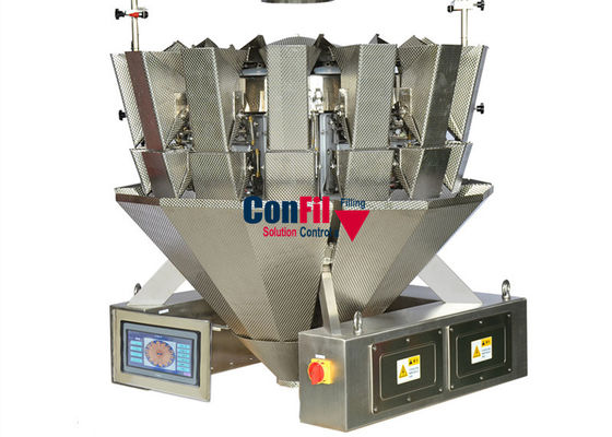 IP 63 Automatic Multihead Weigher 10 Head With Single Flap Hopper