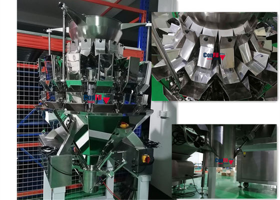 2000 Gram Multihead Weigher Packing Machine For Corns Grains Cereals