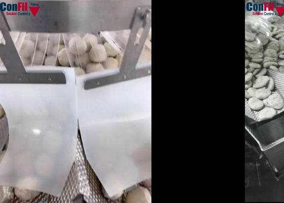 Rotary Vacuum 2000 Gram Multi Head Packing Machine For Fish Ball