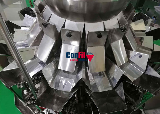 12Head Rice Cereals Grains Multihead Weigher Packing Machine VFFS Packing System