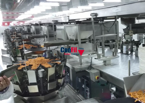 200 Gram Sticky Snack Food Packaging Machine With Multihead Weigher Filling