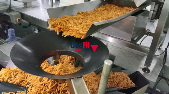 200 Gram Sticky Snack Food Packaging Machine With Multihead Weigher Filling