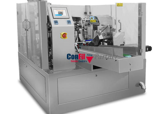 IP 63 Rotary Premade Pouch Packing Machine For Sugar Packaging System