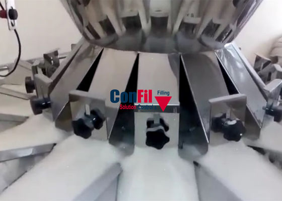 IP 63 Rotary Premade Pouch Packing Machine For Sugar Packaging System