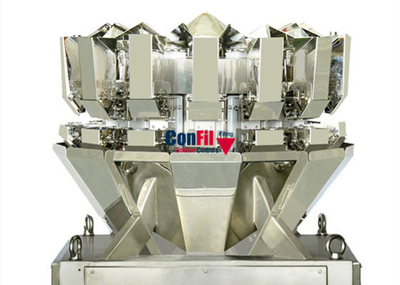 14 Head 0.2 Liter Multihead Weighing Machine For Silica Gel Jumping Granular