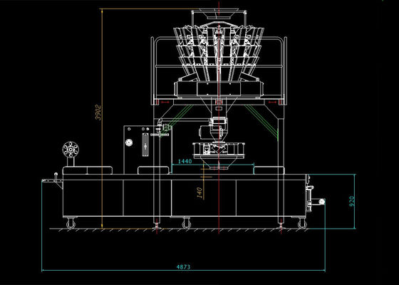 Multihead Weigher Packing Machine for Sausage Meat Packing System ROMA Thermoforming Packaging Machine