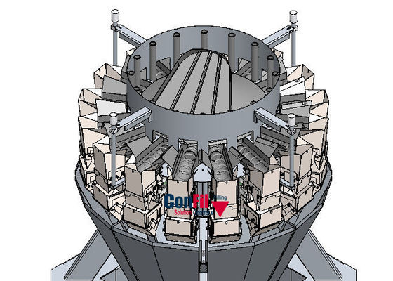 Multihead Weigher Packing Machine for Sausage Packaging System with Traysealer MAP