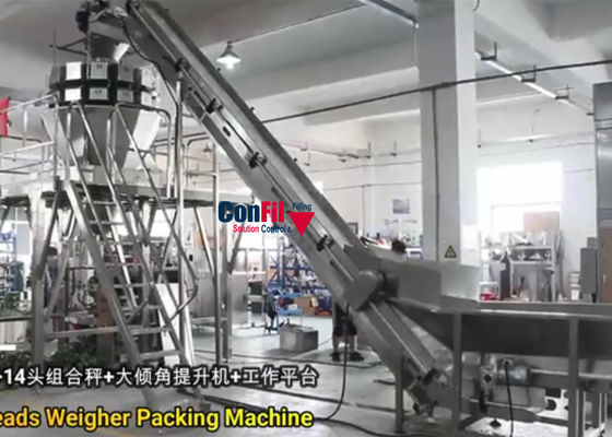 Multihead Weigher Packing Machine for Bean Sprout VFFS Vegetable Packing System