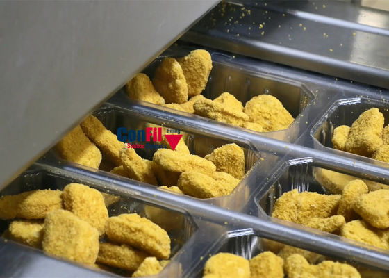 Multihead Weigher Packing Machine for Chicken Nugget Packaging System with ROMA Thermoforming Packaging