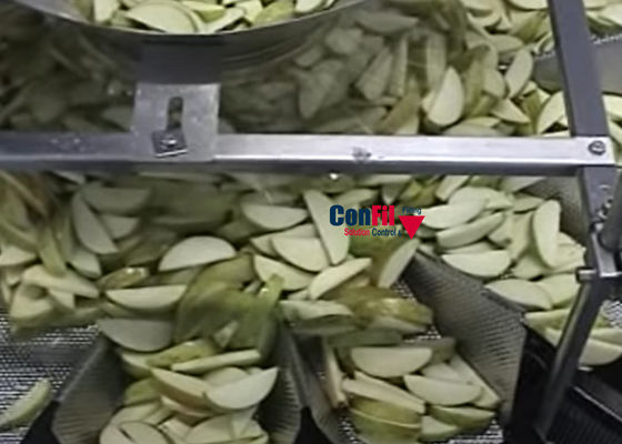 Waterproof Multihead Weighing Machine For Apple Slices 2000gram