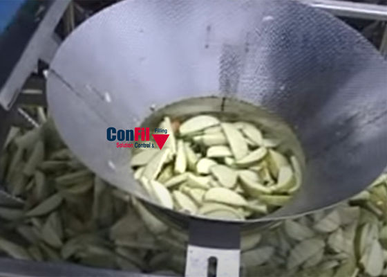 Multihead Weigher Packing Machine for Apple Slices Packing System with Traysealer