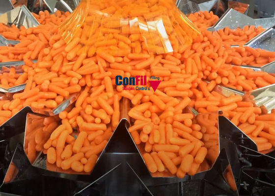 Multihead Weigher Packing Machine for Baby Carrot VFFS Bag Maker Packing System