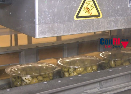 Multihead Weigher Packing Machine for Whole Olives Chopped Olives Packaging System Traysealer
