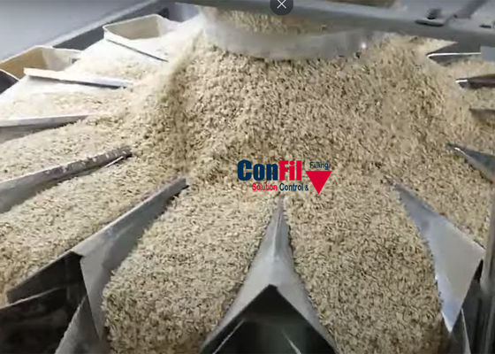 Dust Free Multihead Weigher Machine For Oatmeal Cereals