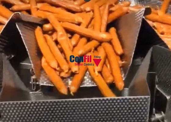 Multihead Weigher Packing Machine for Sausage Packaging System with Traysealer MAP