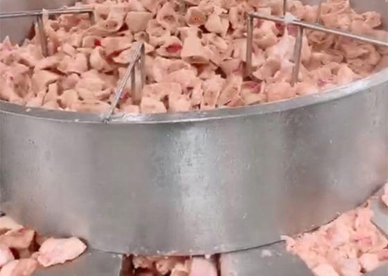 Frozen Diced Chicken 14 Head Multihead Weigher 1000gram Waterproof