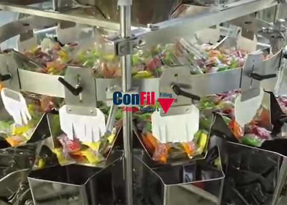 Multihead Weigher Packing Machine for Hard Candy Granular Products High Speed Packaging System
