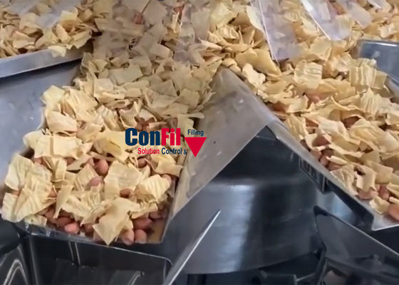 Multihead Weigher Packing Machine for Extruded Sanck Corn Snack High Speed Packaging System