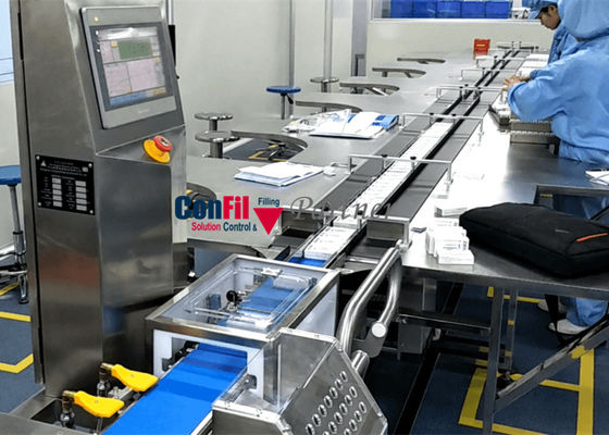100 Gram Check Weigher Machine 96 Meters / Minute